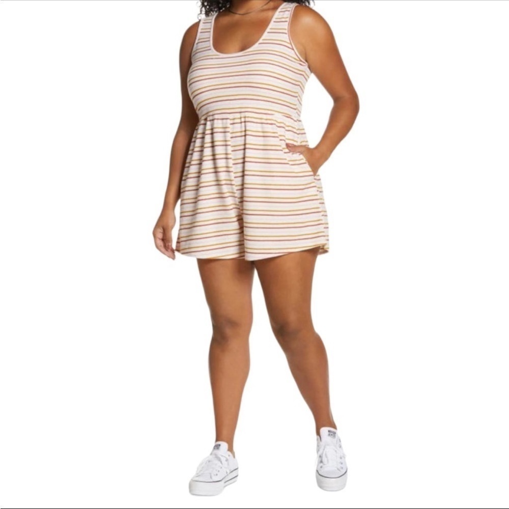 Nwt Nordstrom Sleeveless Terry Romper, M